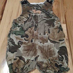 size 2 custom camo romper/bubble